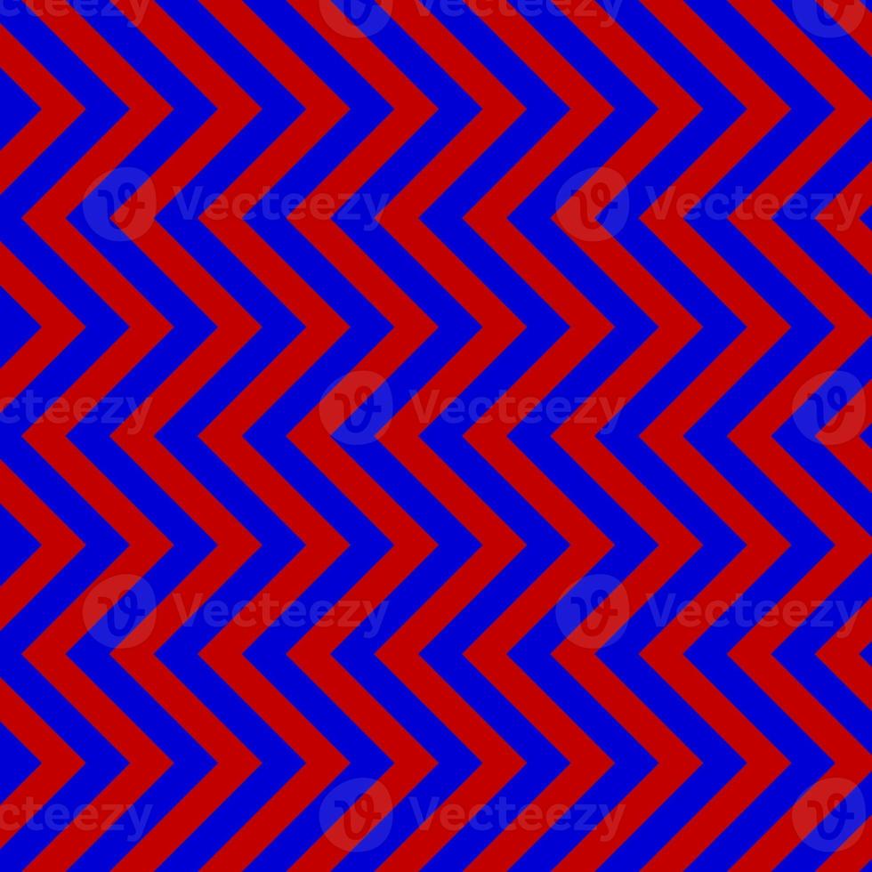 clássico vermelho e azul divisa desatado padronizar. desatado zig zag padronizar fundo. regular textura fundo. adequado para poster, folheto, folheto, pano de fundo, cartão, etc. foto