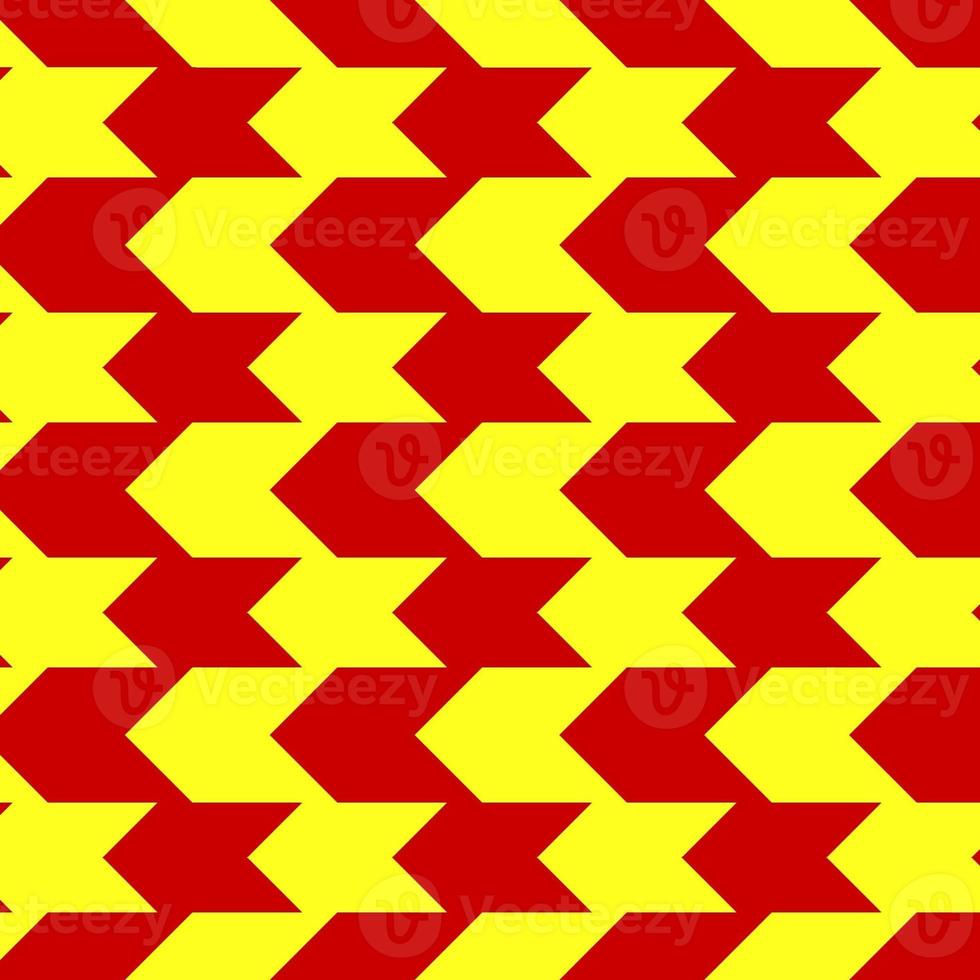 clássico vermelho e amarelo divisa desatado padronizar. desatado zig zag padronizar fundo. regular textura fundo. adequado para poster, folheto, folheto, pano de fundo, cartão, etc. foto