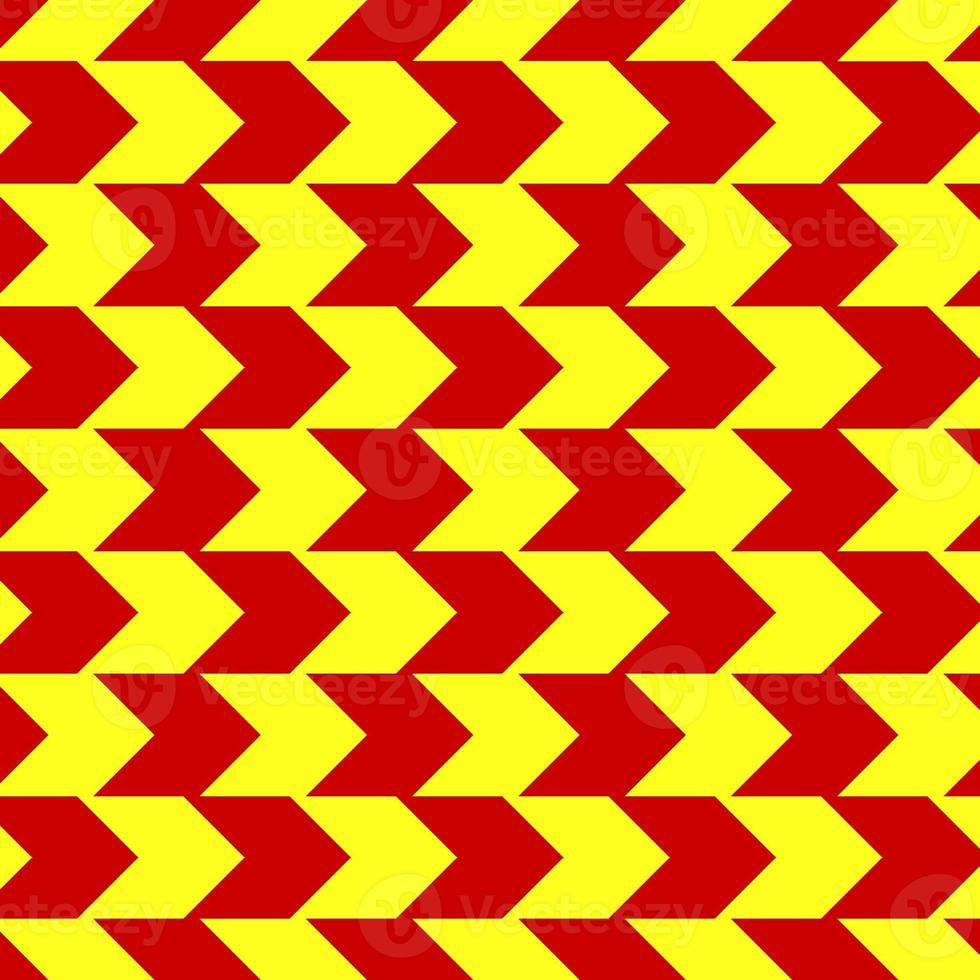 clássico vermelho e amarelo divisa desatado padronizar. desatado zig zag padronizar fundo. regular textura fundo. adequado para poster, folheto, folheto, pano de fundo, cartão, etc. foto