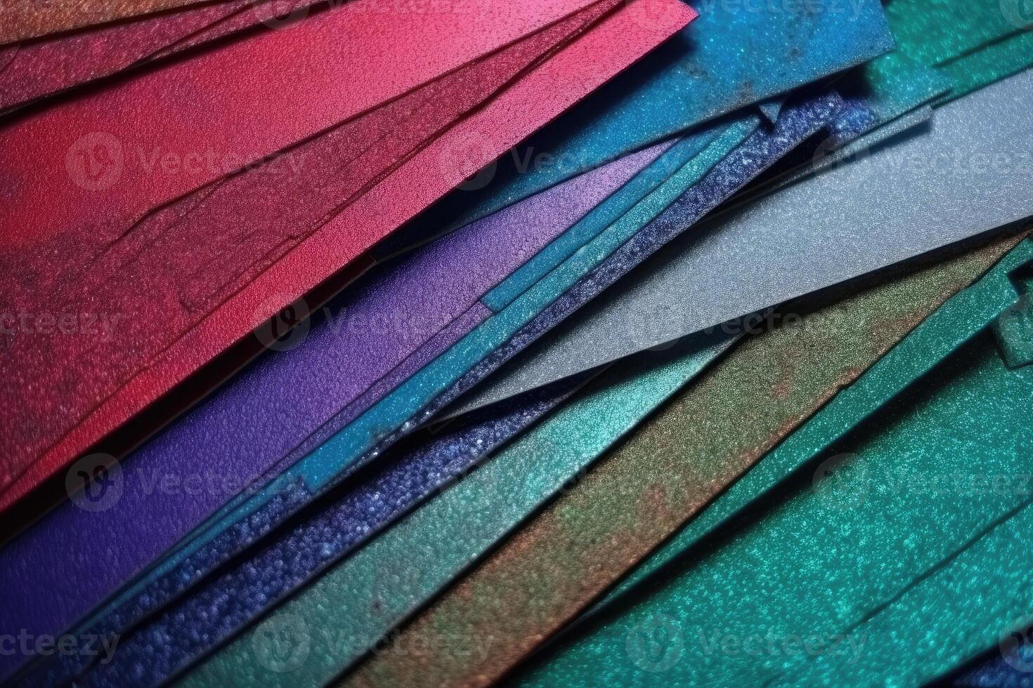 colorida cintilante papel a partir de acima criada com generativo ai tecnologia. foto