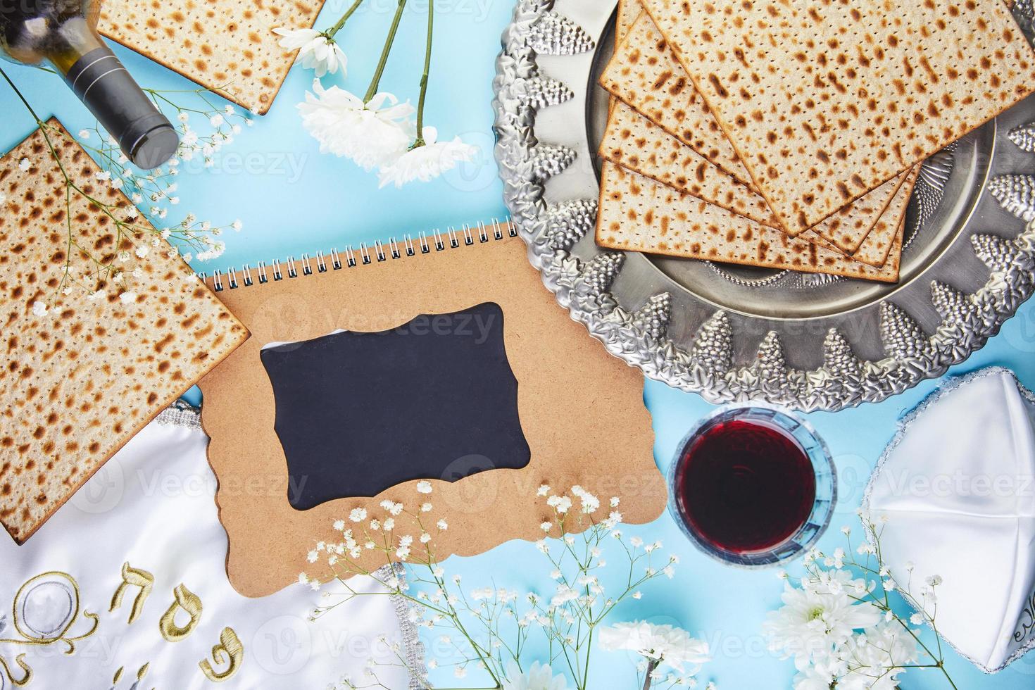 conceito de celebração de pesach, feriado de páscoa judaica foto