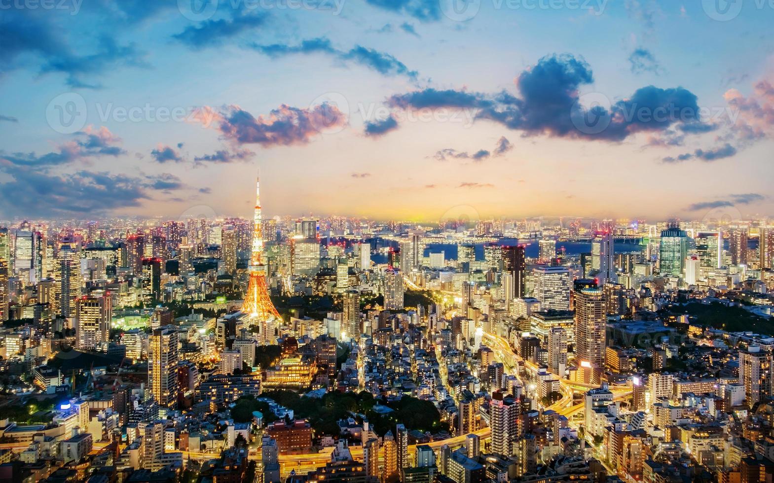 vista da cidade de Tóquio foto