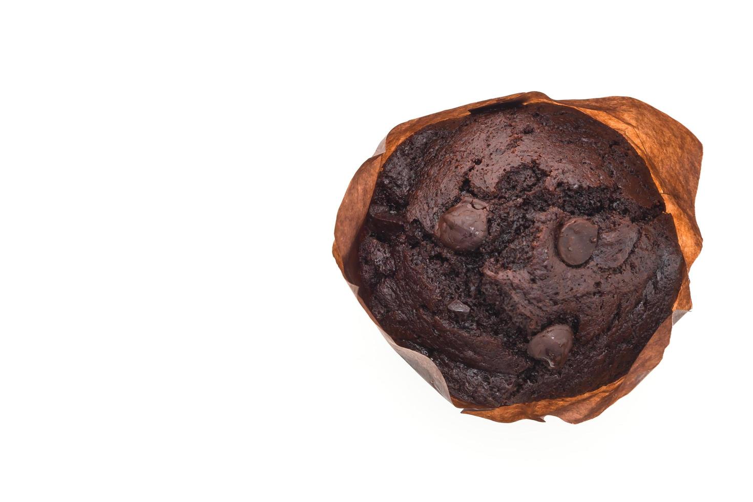 bolo de muffin de chocolate foto