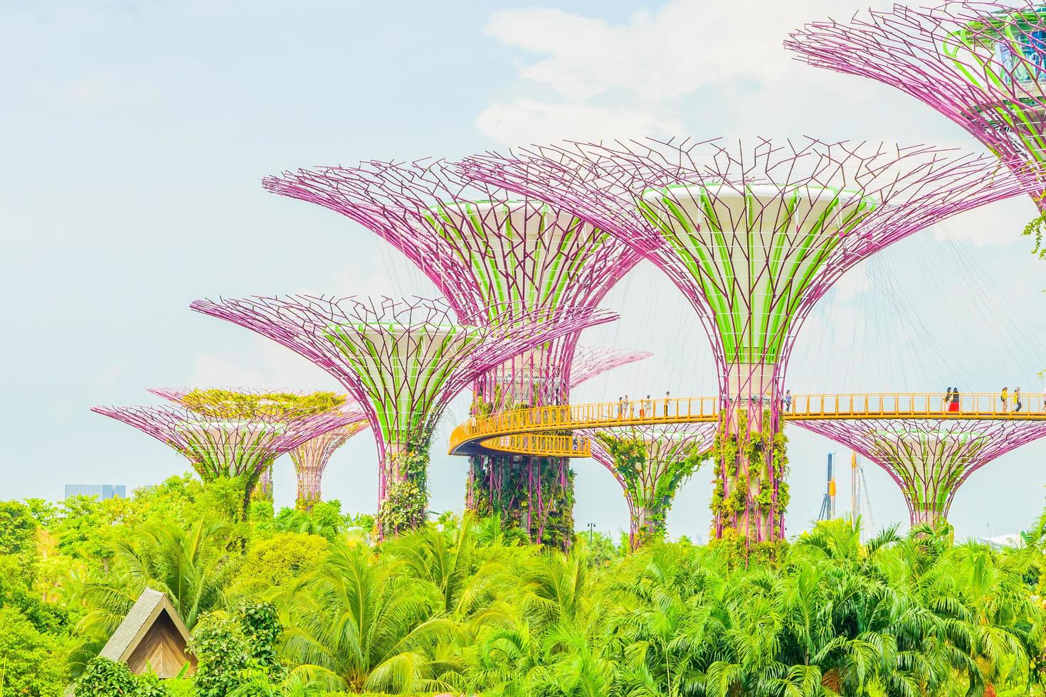 jardim da baía em Singapura foto