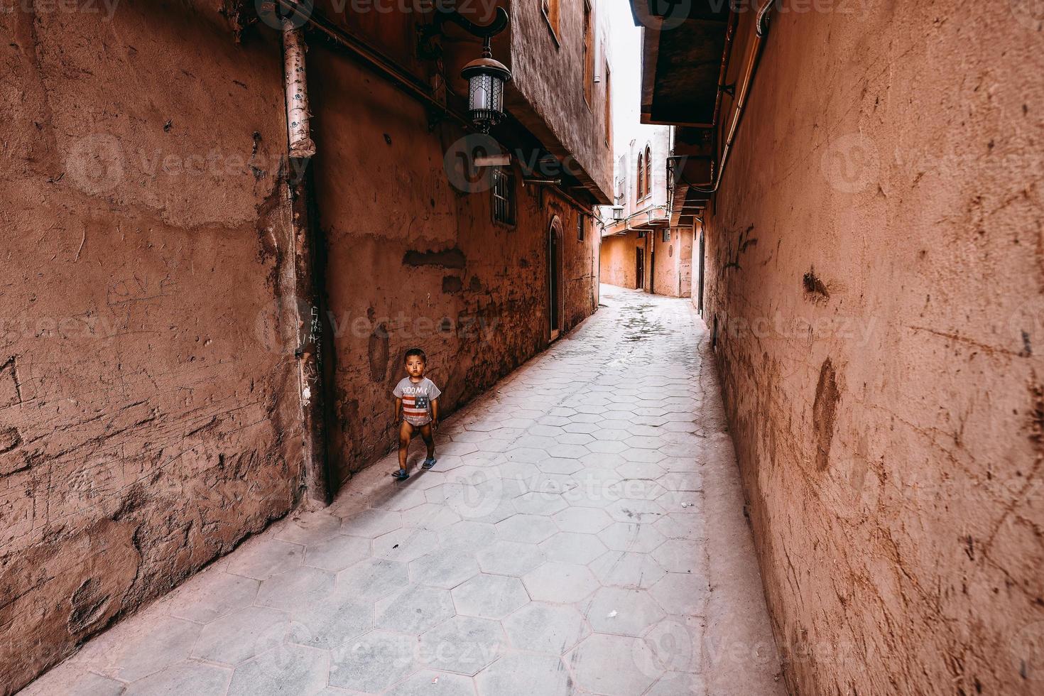 a centenário kashgar velho Cidade é localizado dentro a Centro do kashgar. foto