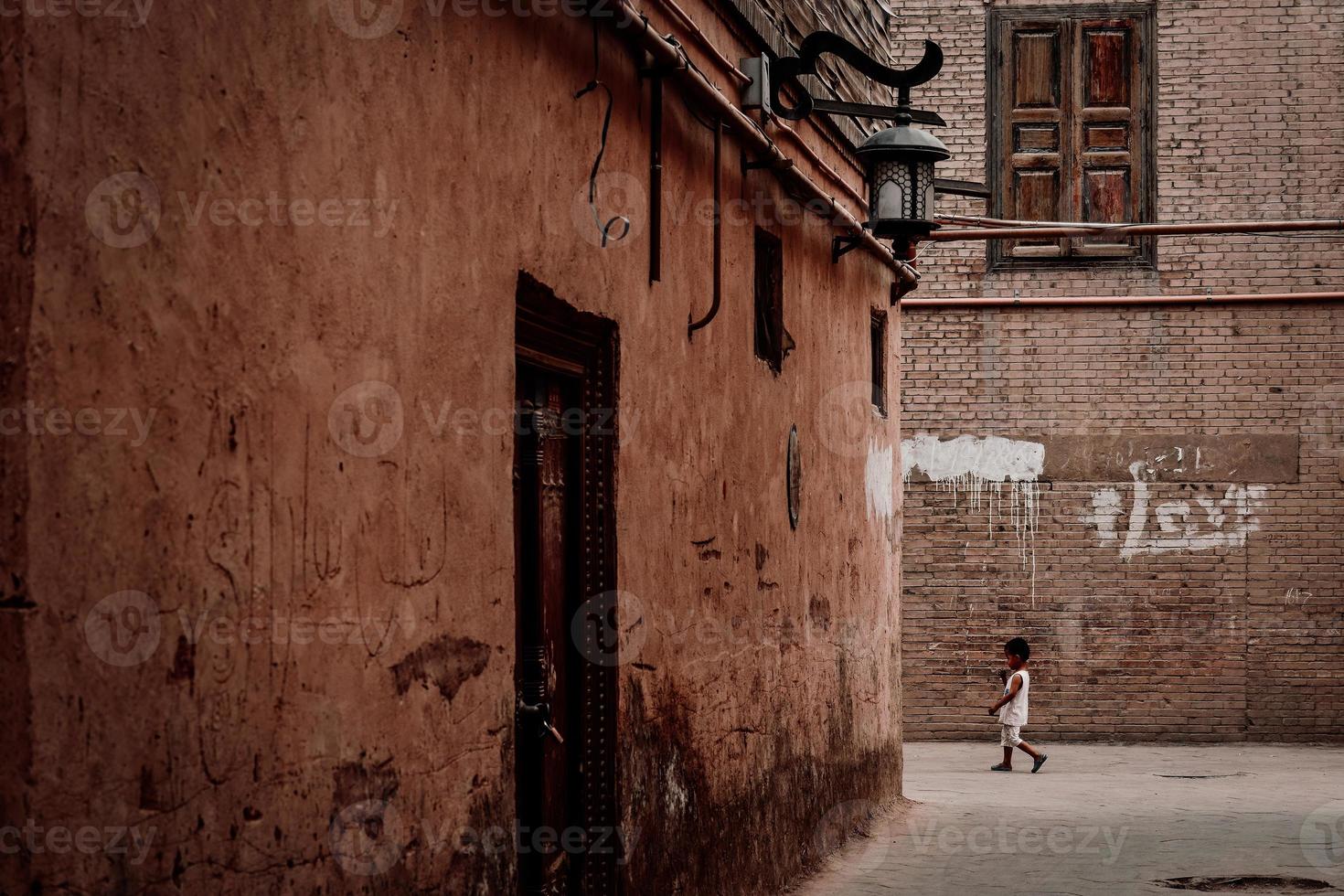 a centenário kashgar velho Cidade é localizado dentro a Centro do kashgar. foto