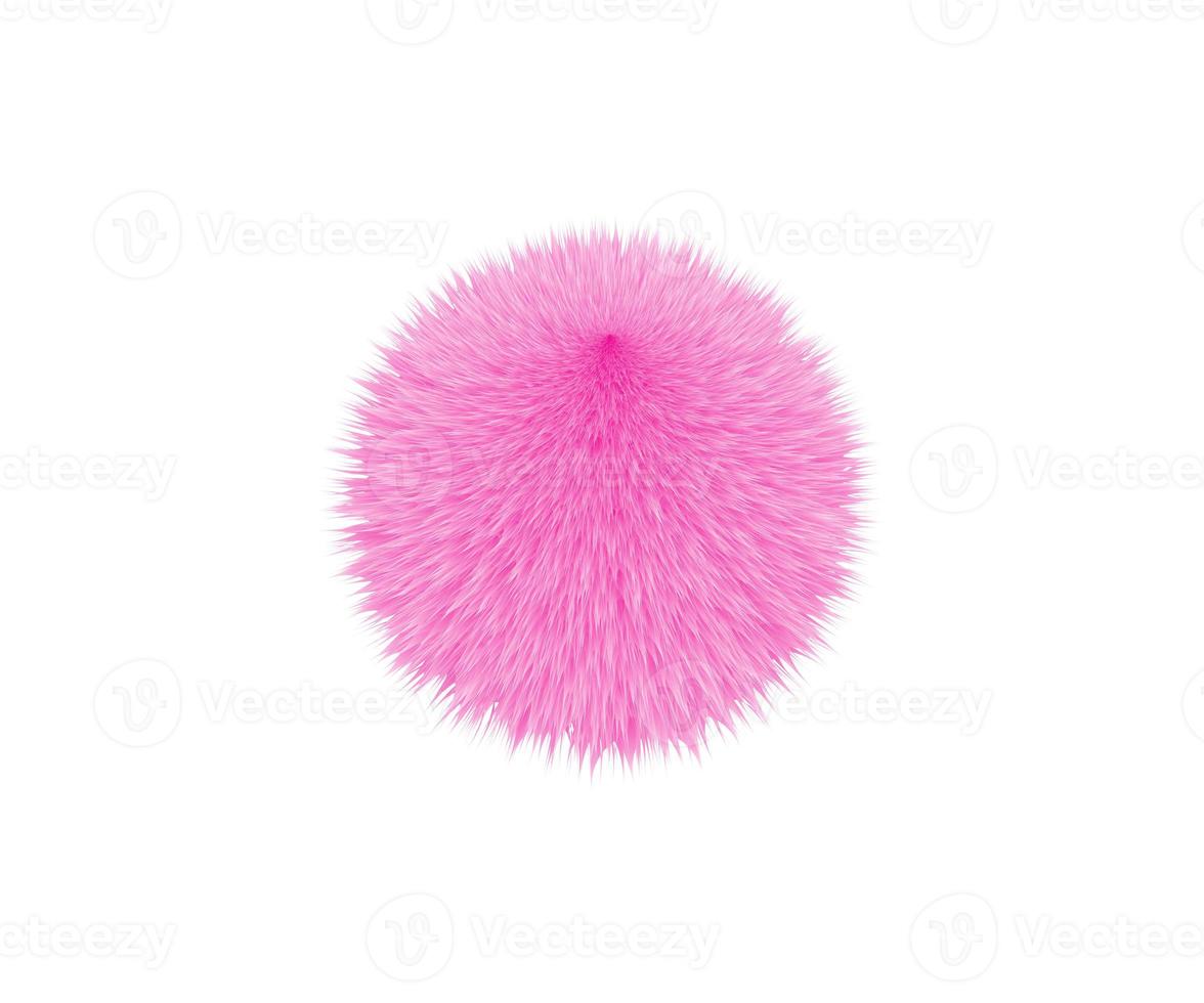 lindo bebê Rosa fofo bola, isolado em branco fundo foto