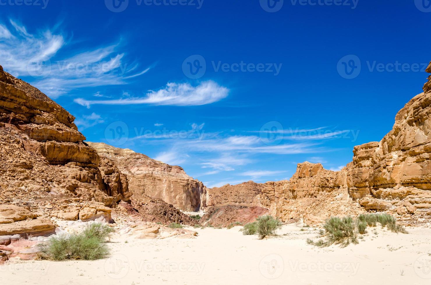 paisagem de deserto rochoso foto