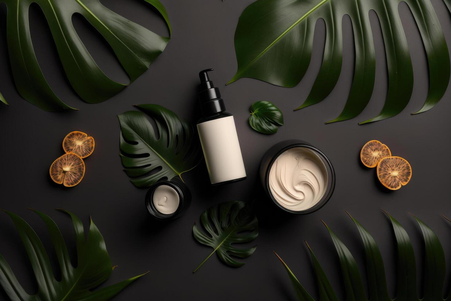 composição com natural orgânico Cosmético produtos. ilustração ai generativo foto