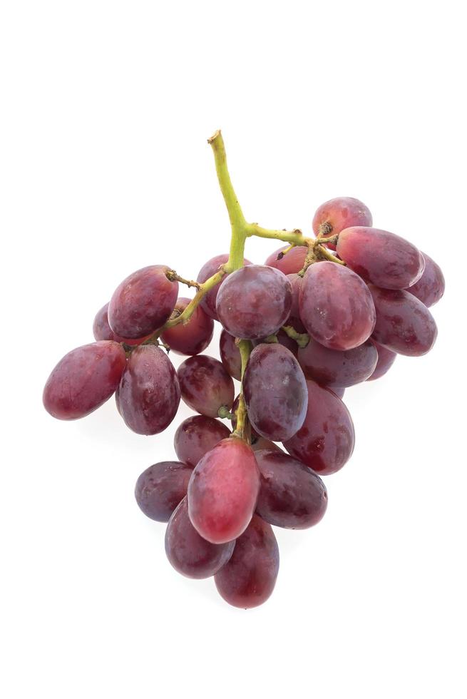 frutas uvas isoladas no fundo branco foto