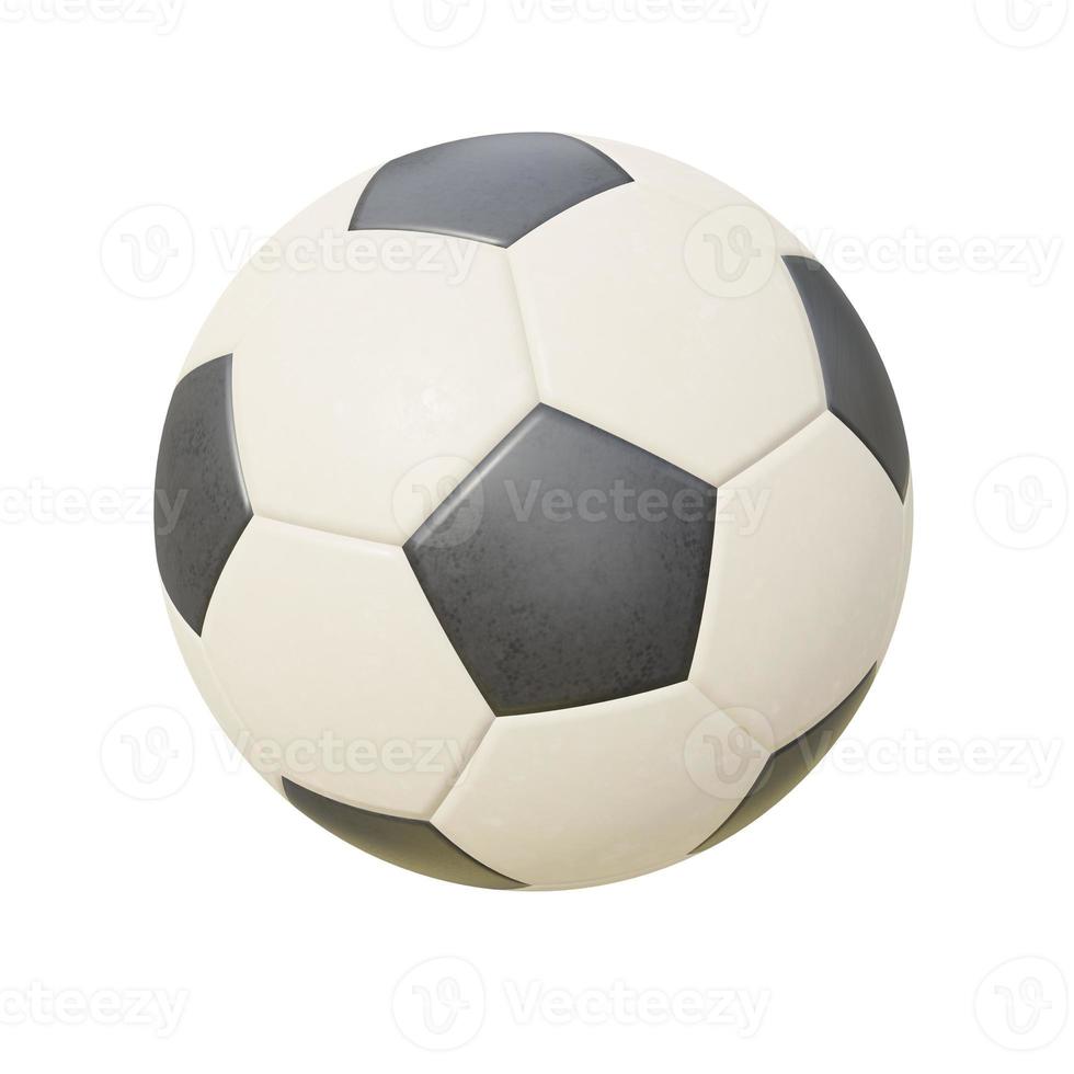 realista futebol bola. 3d renderizar. foto