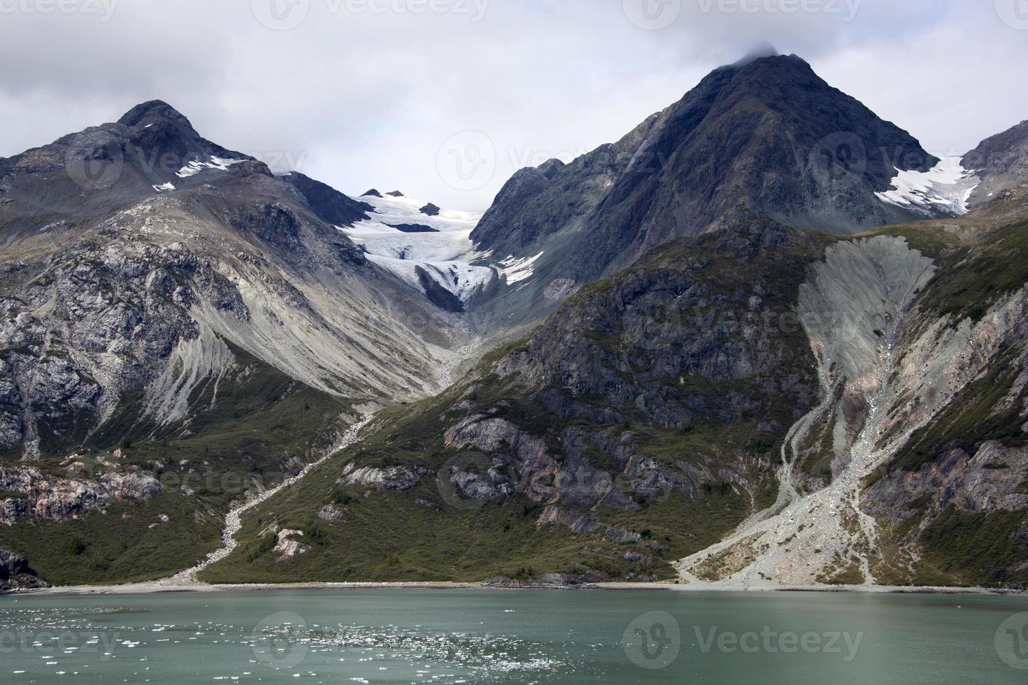 geleira baía nacional parque verão montanhoso panorama foto