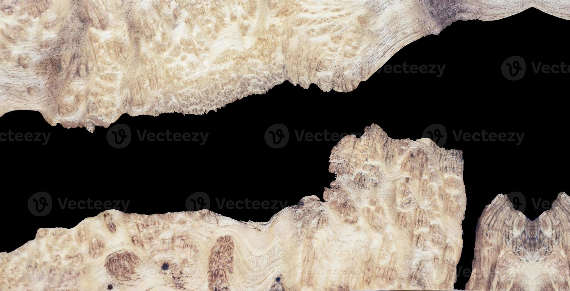 vista superior fundição de resina epóxi nogueira burl textura de fundo de madeira foto