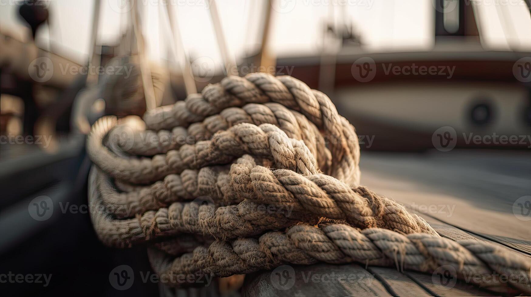 cordas do a velho Navegando navio gorch foda. generativo ai. foto