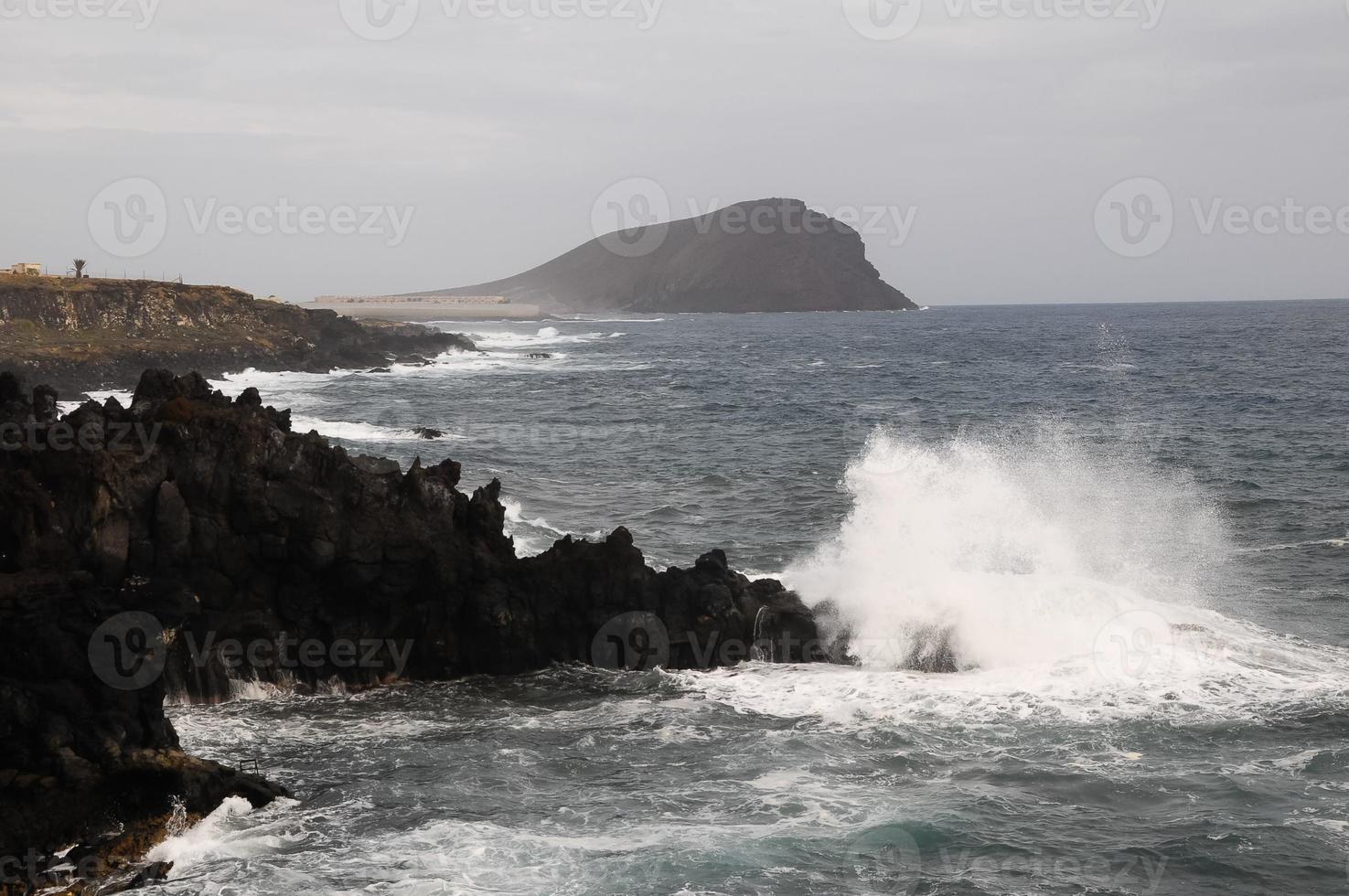 vista panorâmica da costa foto