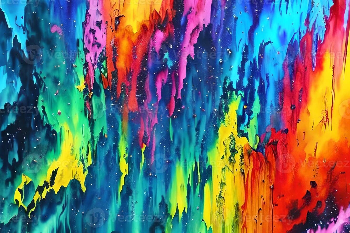 água cor ou óleo pintura bem arte ilustração do abstrato respingo chama fogo spray escova caindo artístico impressão digital arte. foto