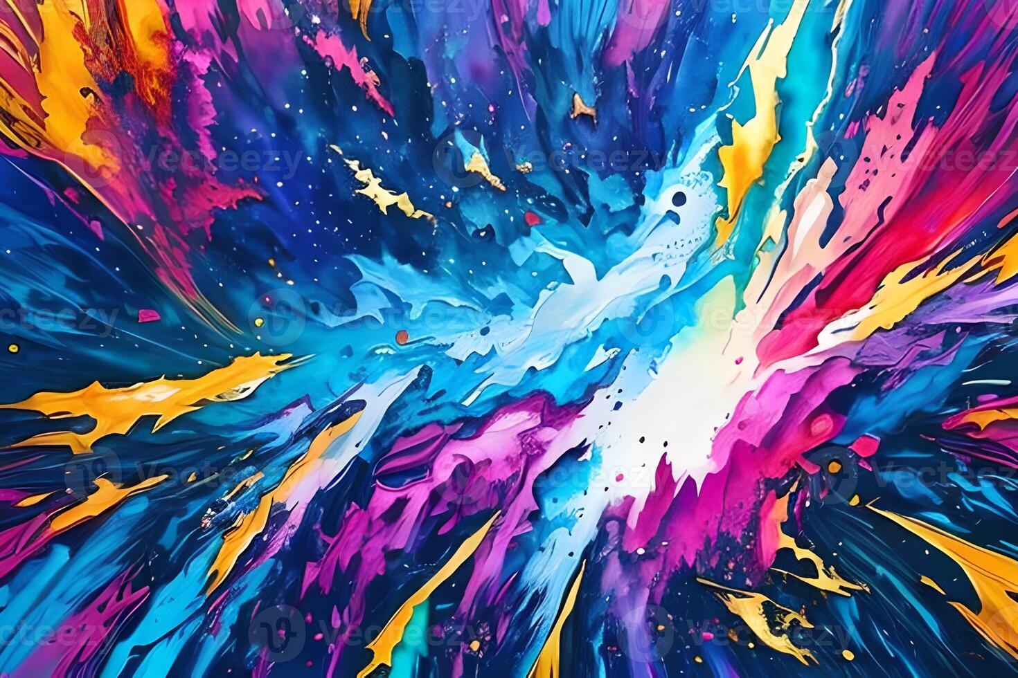 água cor ou óleo pintura bem arte ilustração do abstrato respingo chama fogo spray escova caindo artístico impressão digital arte. foto