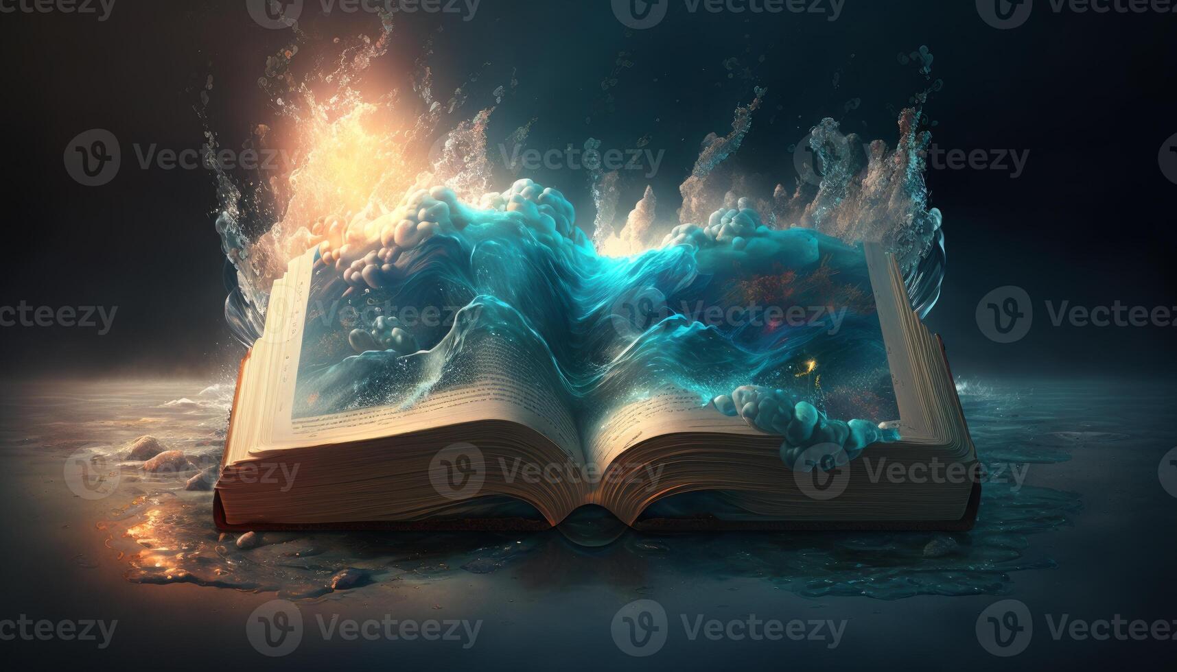 Bíblia do Deus livro do predição mágico efeito generativo ai foto