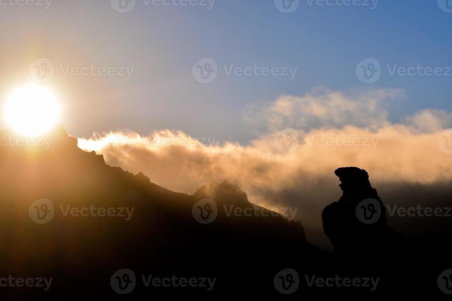 lindo céu nublado foto