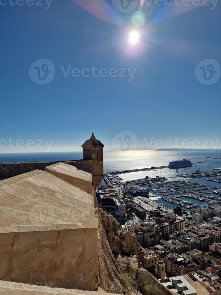 ponto de vista castelo do santo barbara alicante cidade Visão hisoania ponto de referência foto