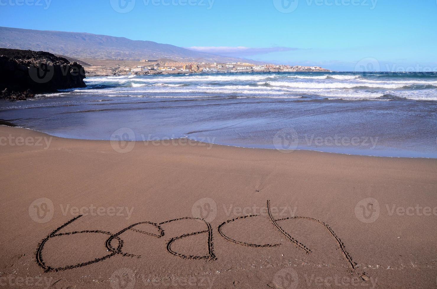 lindo de praia em tenerife foto