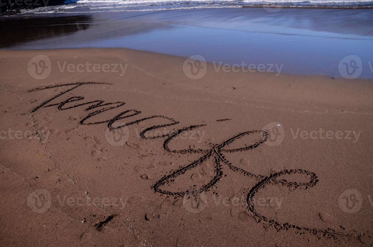 lindo de praia em tenerife foto