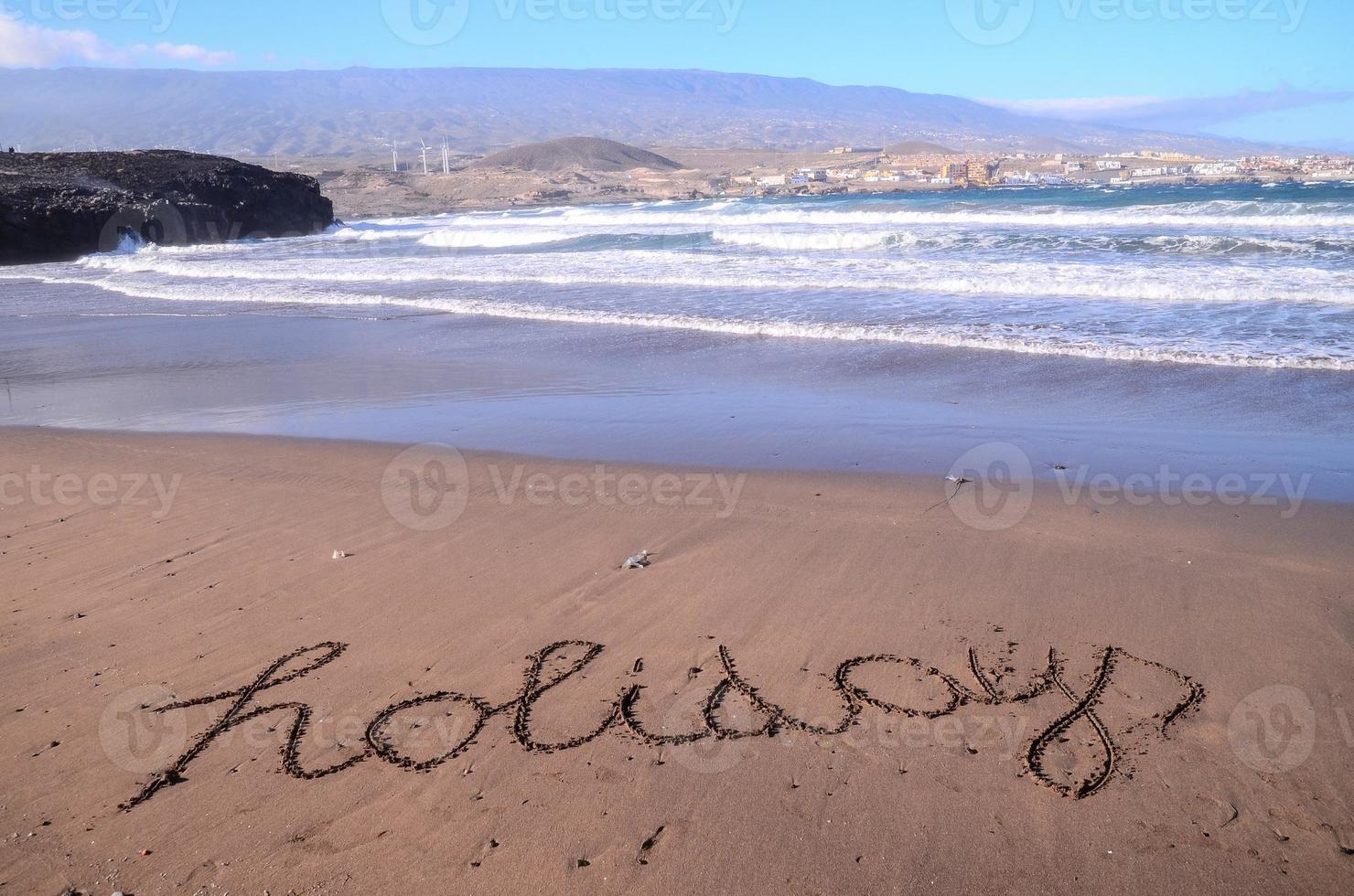 lindo de praia em tenerife foto