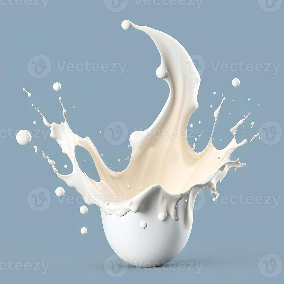 leite fluido espalhando realista imagem generativo ai foto