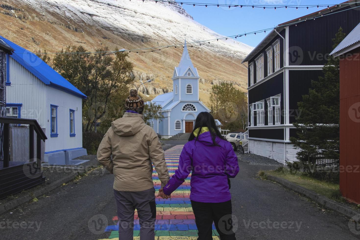 seydisfjordur Igreja dentro Islândia foto