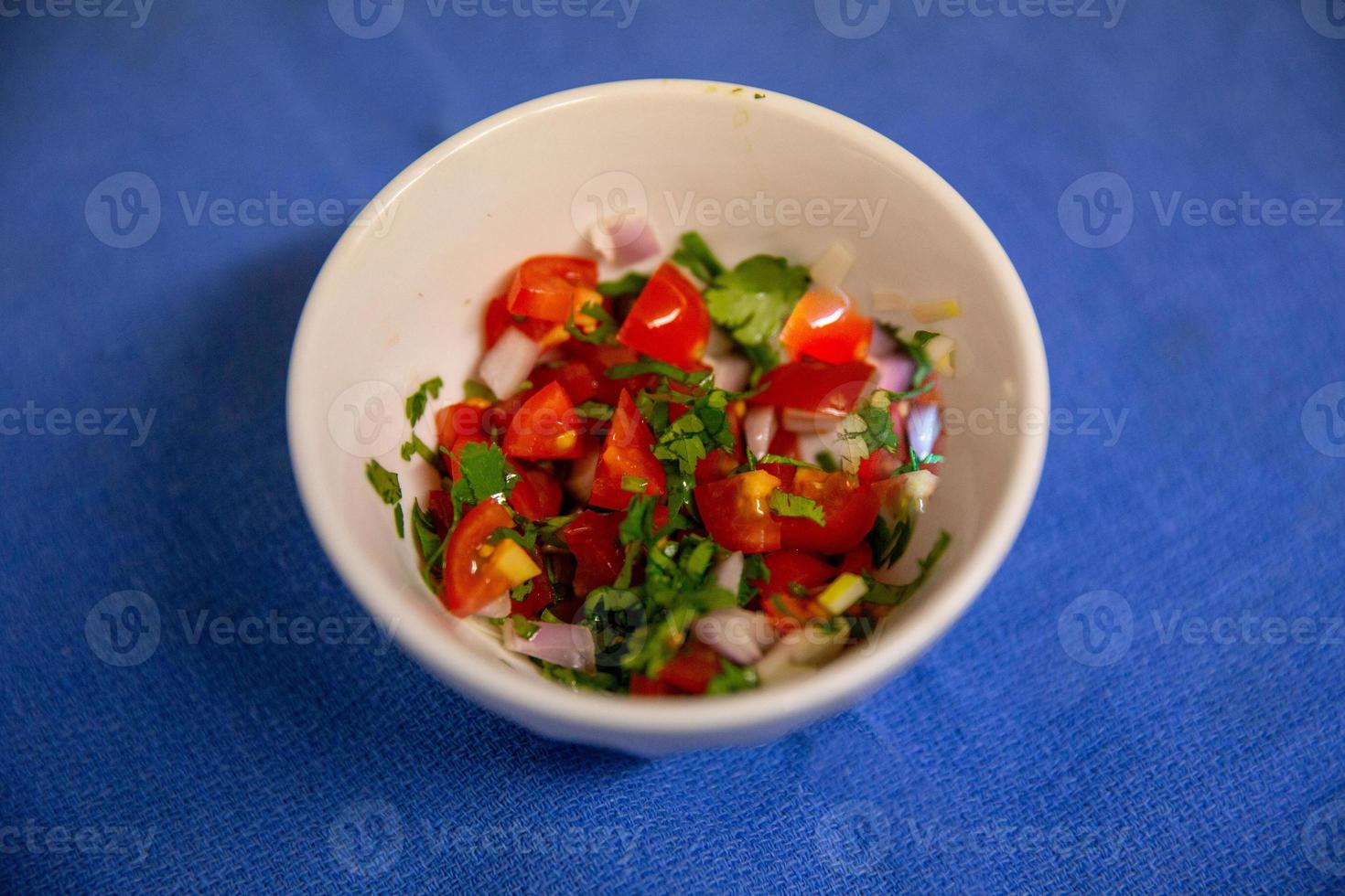 tigela do pico de Gallo foto