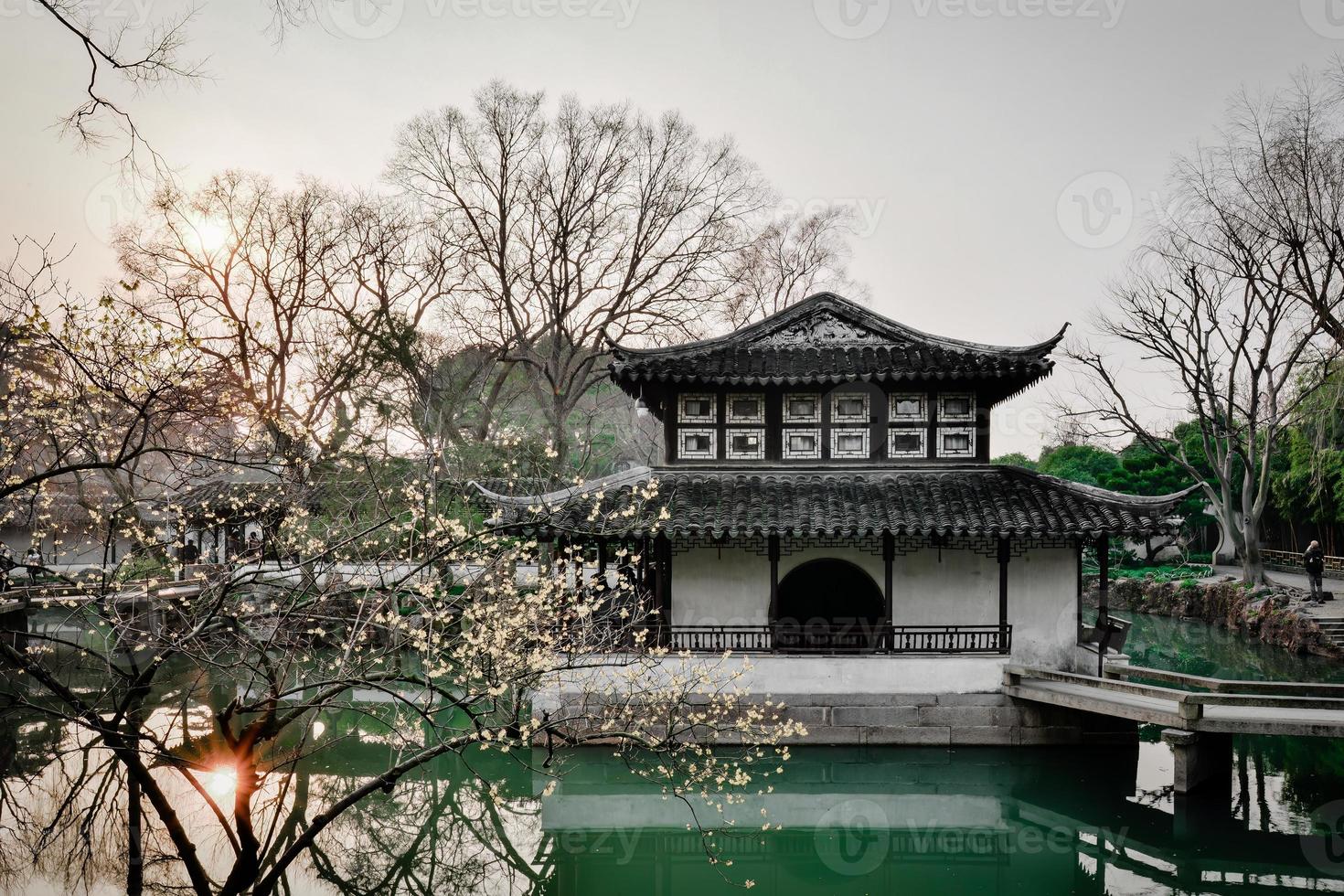 encantador jardim panorama dentro sulista China foto