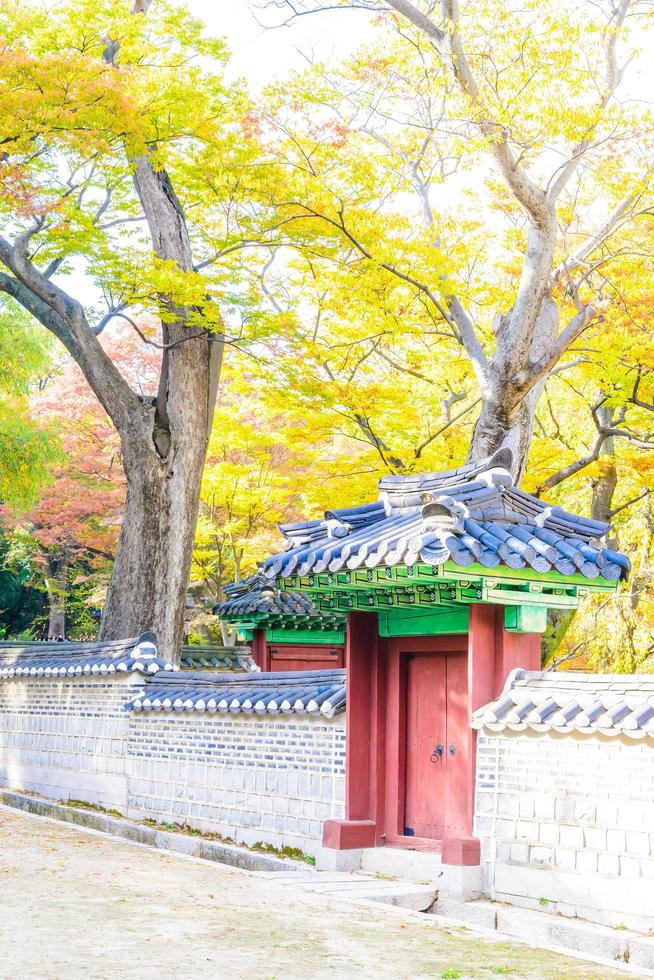 palácio de changdeokgung na cidade de seul, coreia do sul foto