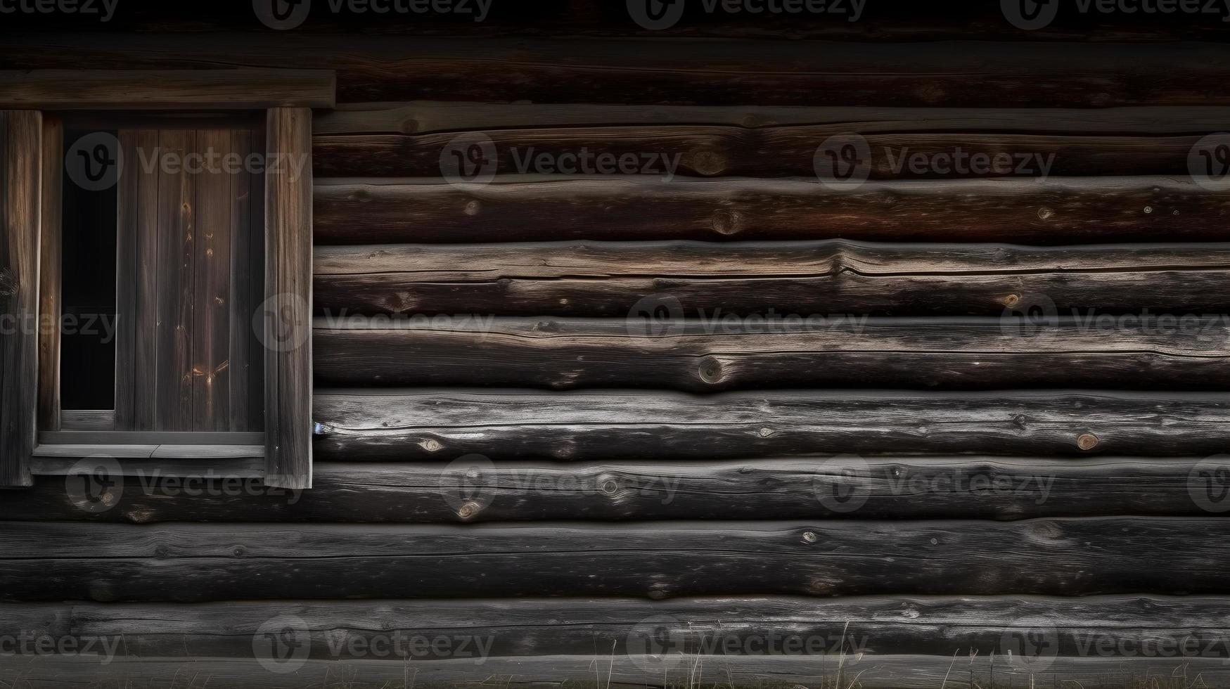 Sombrio colori de madeira cabine parede textura fundo com rude madeira superfície foto