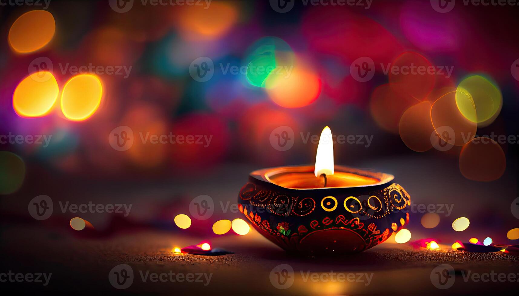 diwali a triunfo do luz e bondade hindu festival do luzes celebração diya óleo lâmpadas 24 Outubro foto