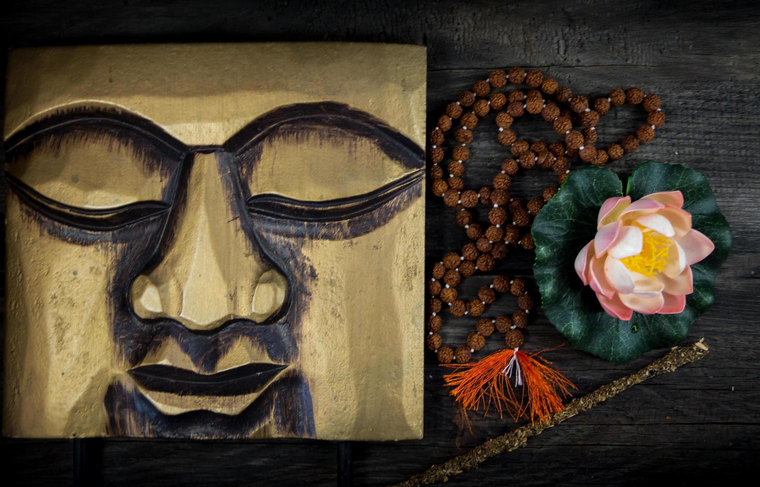 conjunto do símbolos do a budista religião foto