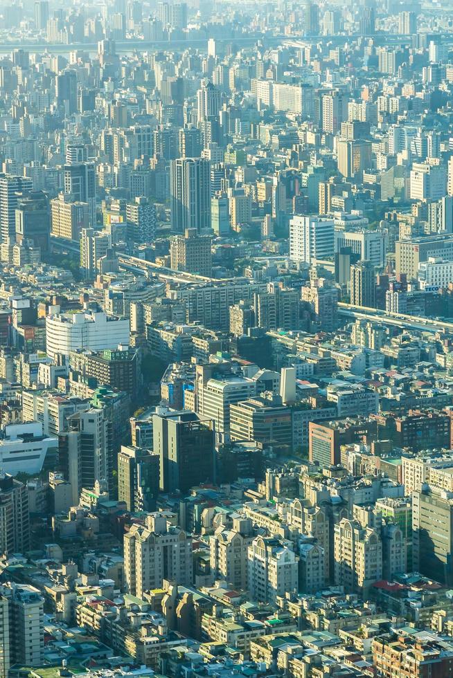 paisagem urbana da cidade de taipei em taiwan foto