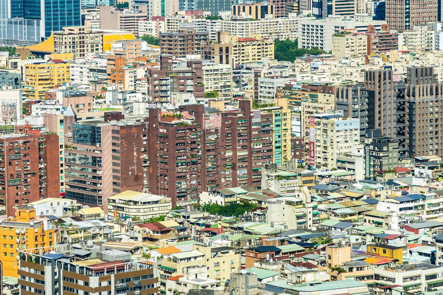 paisagem urbana da cidade de taipei em taiwan foto