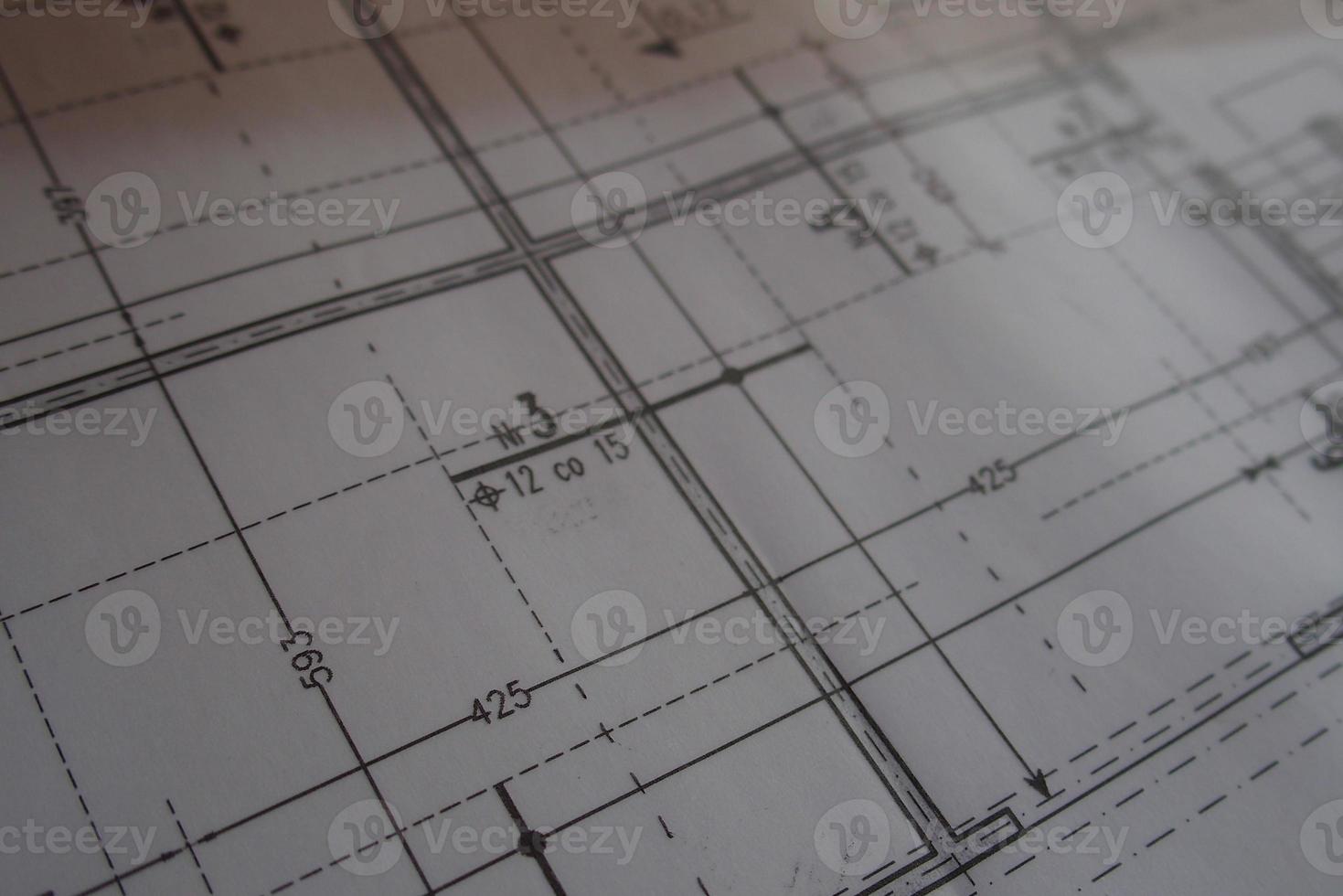 manual técnico desenhando fez com uma lápis em rastreamento papel foto