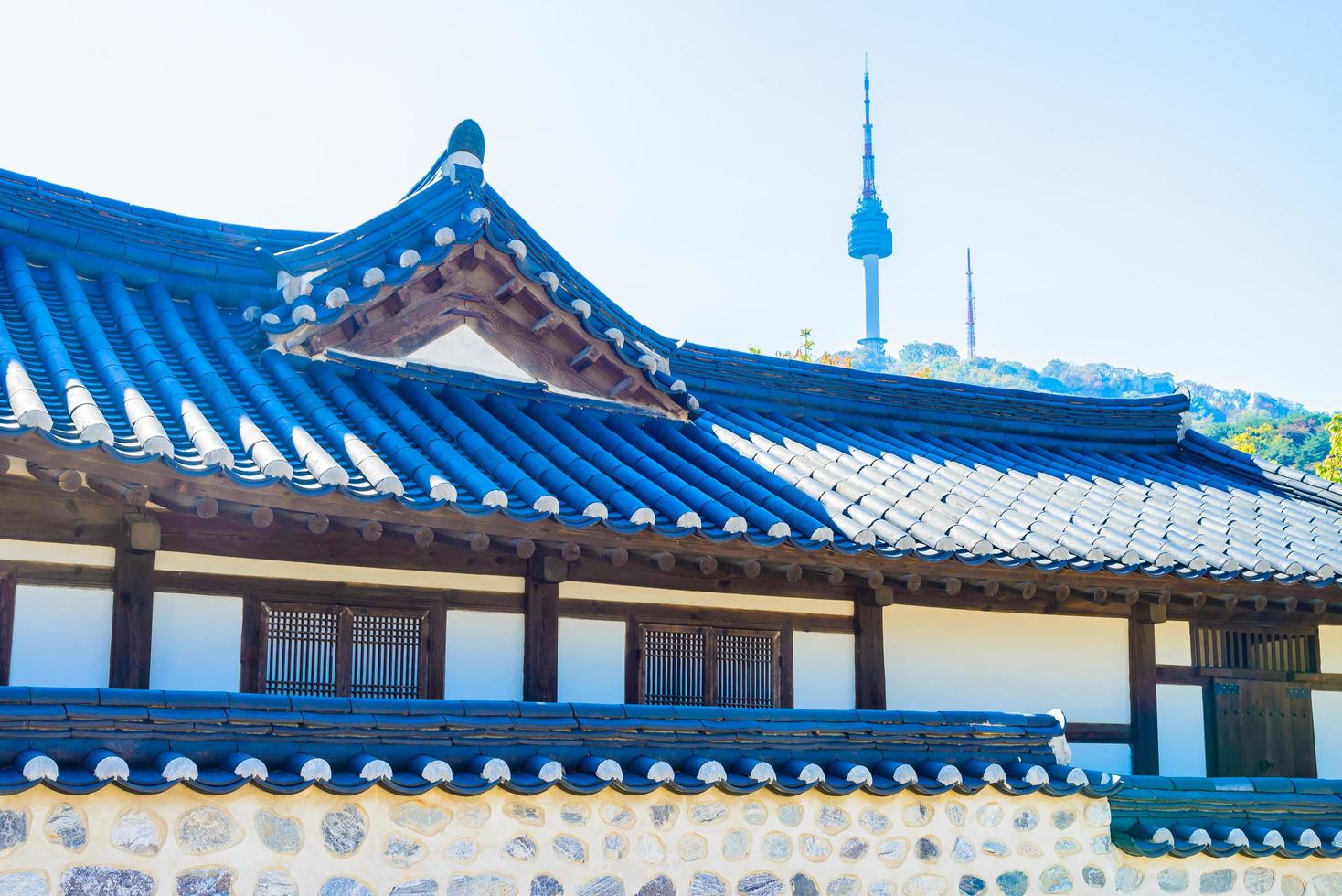 vila de namsangol hanok em seul, coreia do sul foto