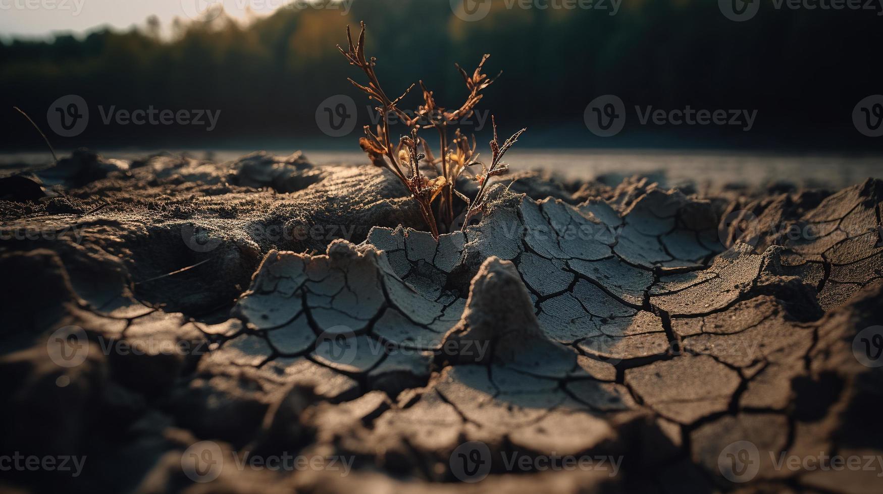 seco rachado terra fundo. global aquecimento e clima mudança conceito foto