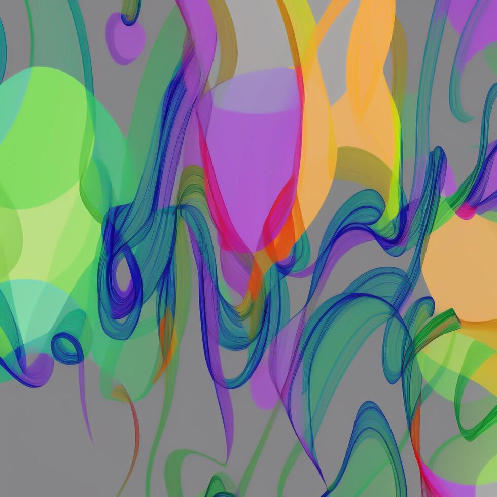 abstrato pintado planos de fundo, digitais aguarela texturas, multicoloridas fractal superfícies, projetado com artificial inteligência, generativo ai foto