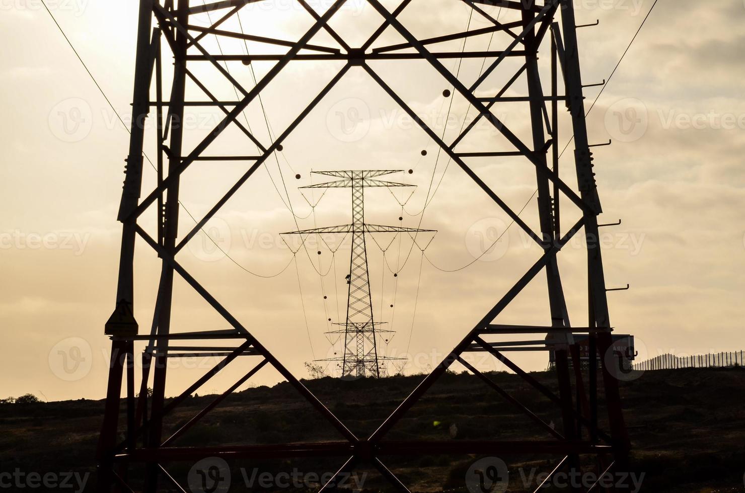 poste de energia elétrica foto