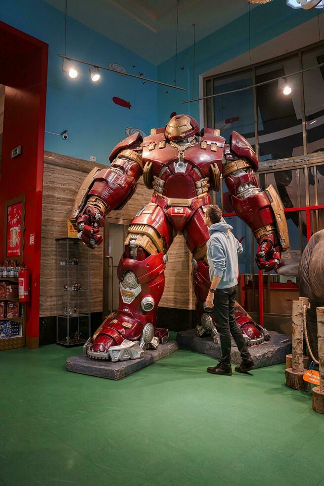 hulk imbecil ferro homem traje às a madame Tussauds foto