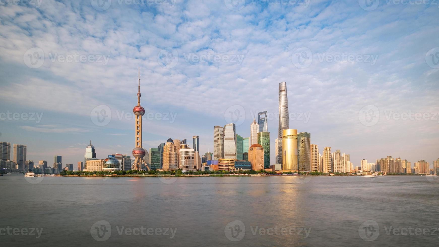 horizonte da cidade de Xangai, China foto