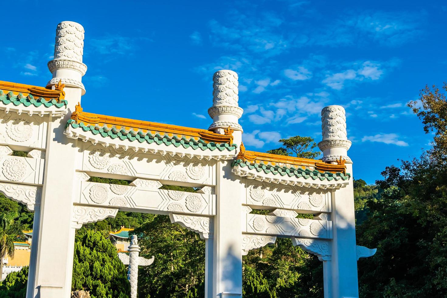 museu do palácio nacional de taipei em taipei, taiwan foto