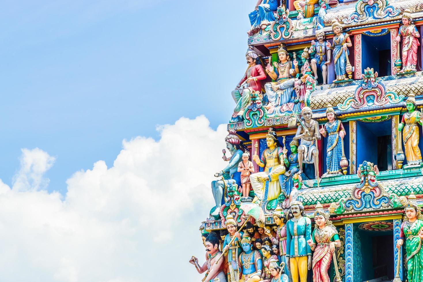 templo hindu indiano em cingapura foto