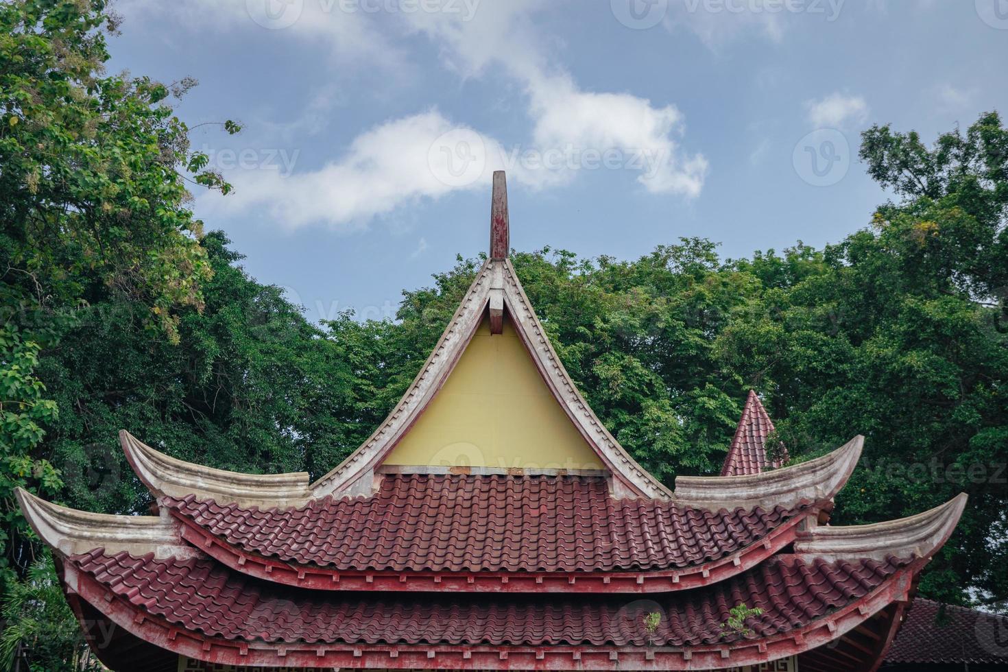 telha do tradicional chinês templos quando dia Tempo do chinês Novo ano. a foto é adequado para usar para chinês Novo ano, lunar Novo ano fundo e conteúdo meios de comunicação.