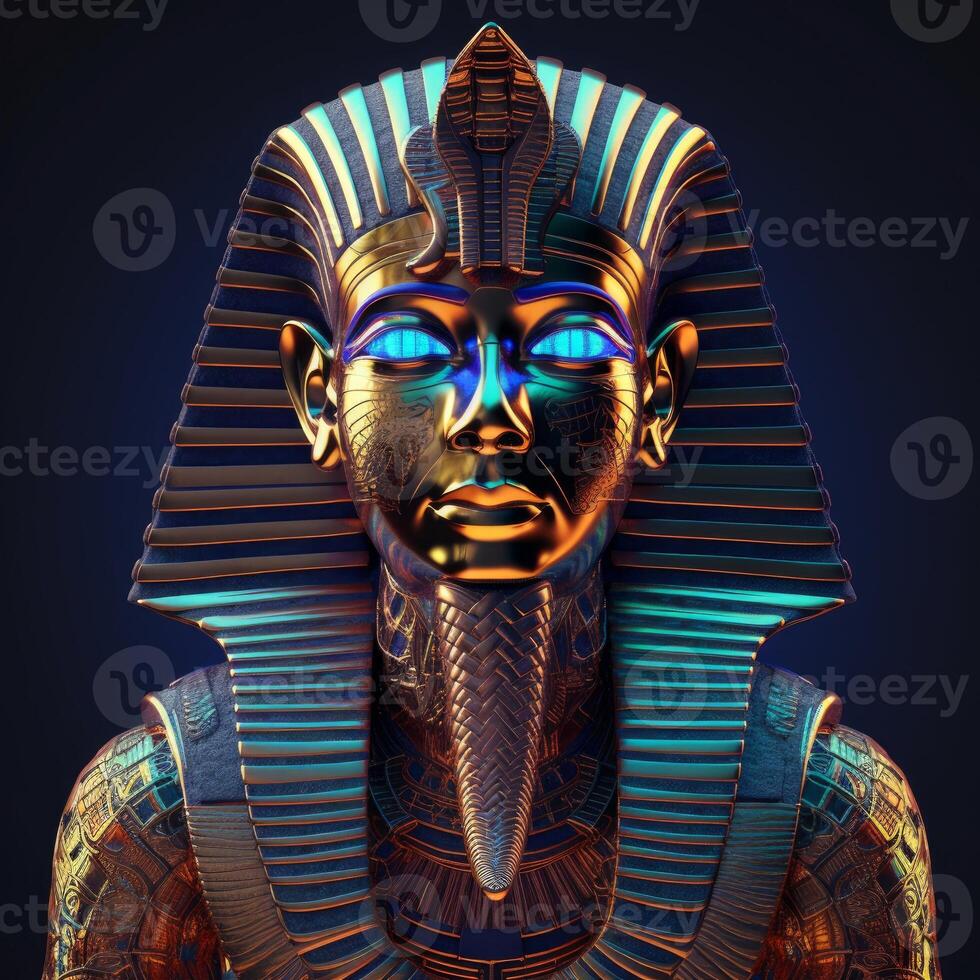 egípcio faraó hiper-realista imagem generativo ai foto