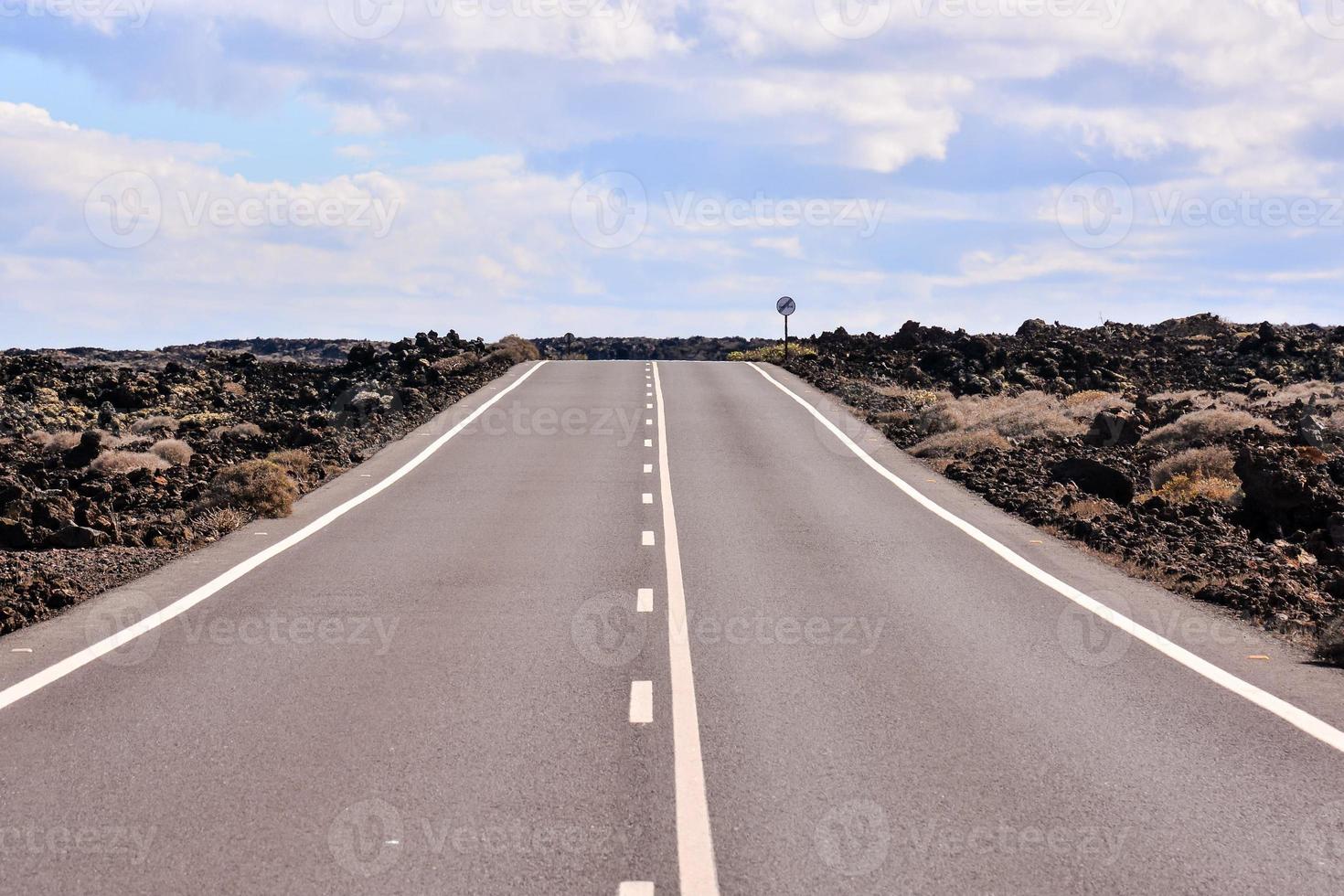 vista panorâmica da estrada foto