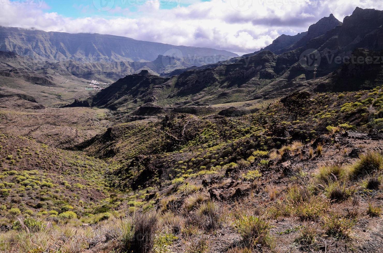 vista panorâmica da montanha foto